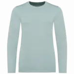 Ecologisch T-shirt met lange mouwen kind, jade green — productfoto 7
