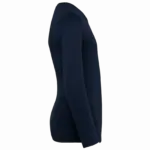 Ecologisch T-shirt met lange mouwen kind, navy blue — productfoto 7