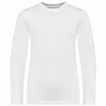 Ecologisch T-shirt met lange mouwen kind, white — productfoto 10