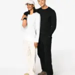 Ecologisch uniseks T-shirt met lange mouwen — productfoto 2