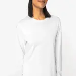 Ecologisch uniseks T-shirt met lange mouwen — productfoto 4