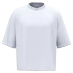 NS348 - Duurzaam boxy heren-T-shirt met afhangende shoulders, white — productfoto 4