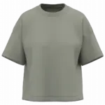 NS349 - Duurzaam boxy dames-T-shirt met afhangende schouders, almond green