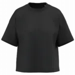 NS349 - Duurzaam boxy dames-T-shirt met afhangende schouders, black — productfoto 2
