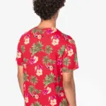 Ecologisch heren T-shirt met tropische print — productfoto 3