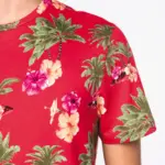 Ecologisch heren T-shirt met tropische print — productfoto 4