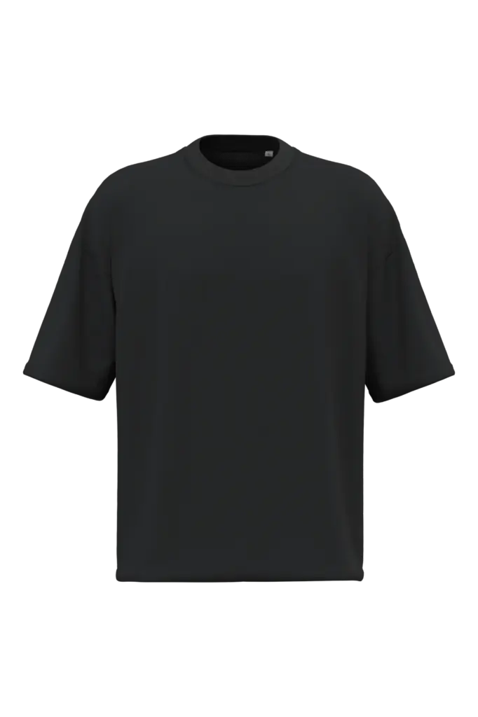 NS351 - Duurzaam uniseks T-shirt met oversized fit, black