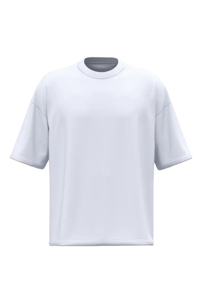 NS351 - Duurzaam uniseks T-shirt met oversized fit, white — productfoto 5