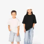 Ecologisch oversized kinder T-shirt — productfoto 2