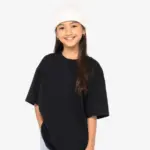 Ecologisch oversized kinder T-shirt — productfoto 4