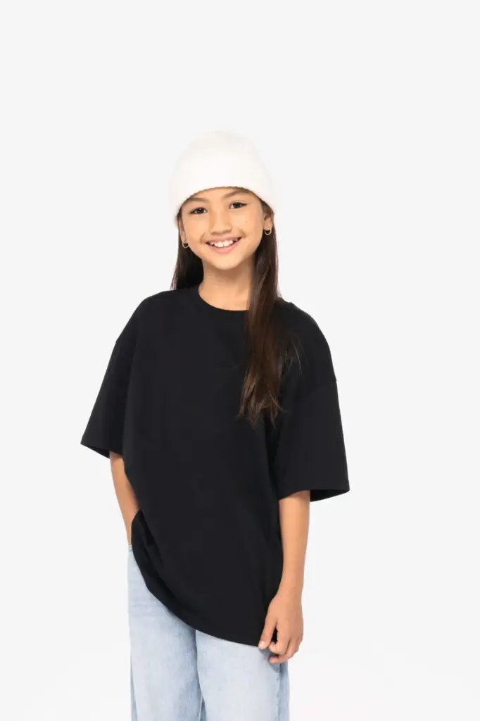 Ecologisch oversized kinder T-shirt — productfoto 4