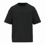 Ecologisch oversized kinder T-shirt, black — productfoto 6