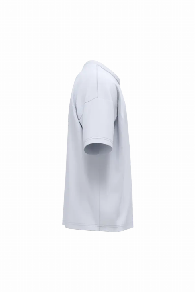 Ecologisch oversized kinder T-shirt, white — productfoto 9