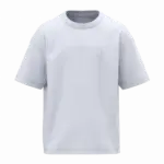Ecologisch oversized kinder T-shirt, white — productfoto 10
