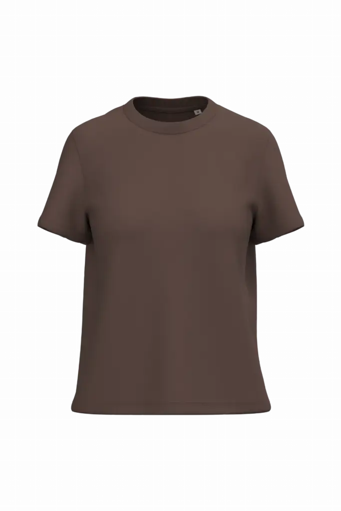 NS365 - Duurzaam dames T-shirt, deep chocolate — productfoto 4