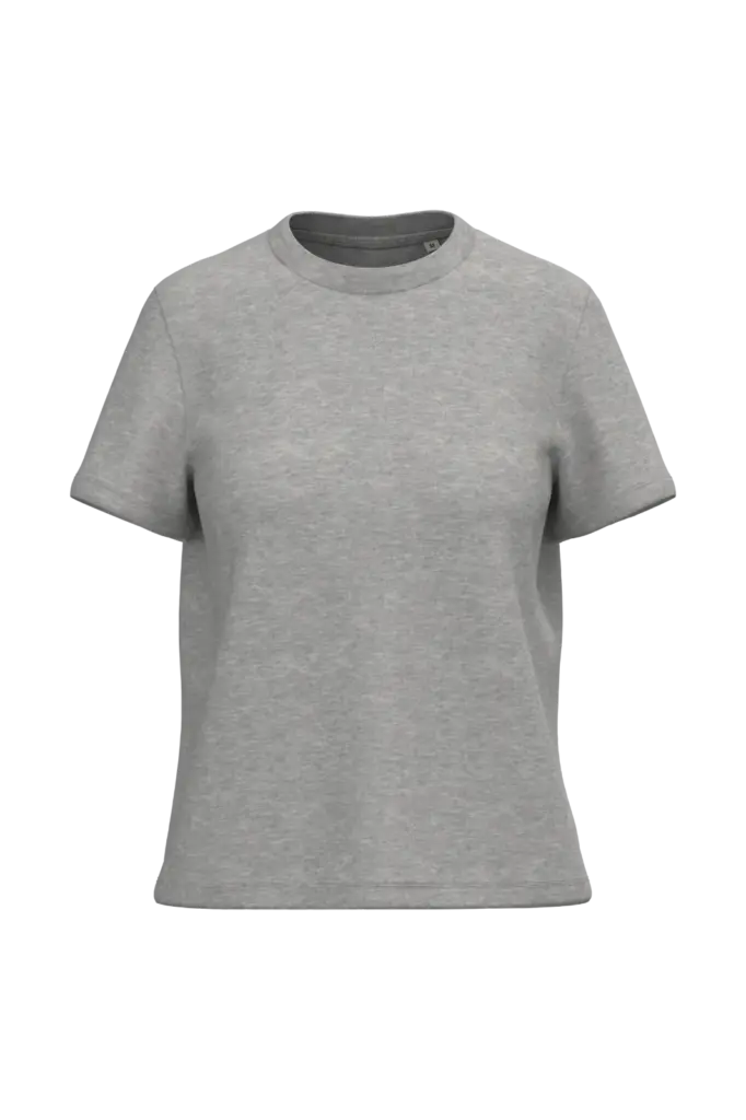 NS365 - Duurzaam dames T-shirt, moon grey heather — productfoto 8