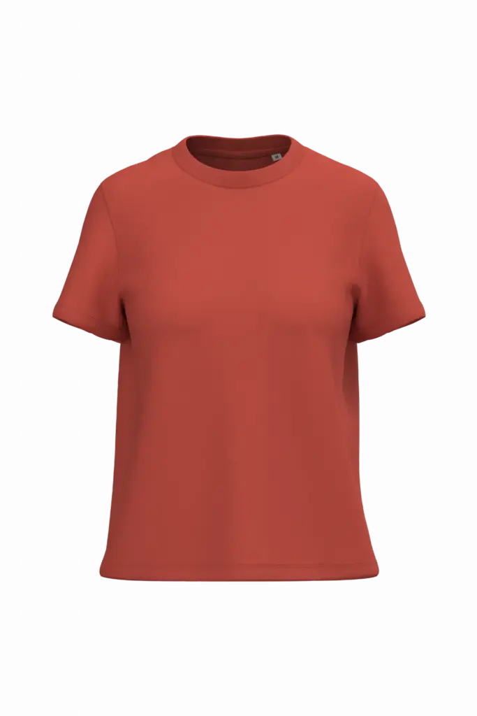 NS365 - Duurzaam dames T-shirt, paprika — productfoto 10