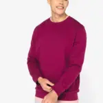 Ecologische uniseks sweater met ronde hals — productfoto 3
