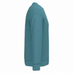 Ecologische uniseks sweater met ronde hals, adriatic blue — productfoto 5