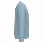Ecologische uniseks sweater met ronde hals, aquamarine — productfoto 8