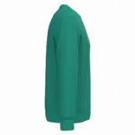 Ecologische uniseks sweater met ronde hals, gemstone green — productfoto 18