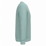 Ecologische uniseks sweater met ronde hals, jade green — productfoto 22