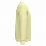 Ecologische uniseks sweater met ronde hals, lemon citrus — productfoto 23