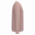 Ecologische uniseks sweater met ronde hals, petal rose — productfoto 34