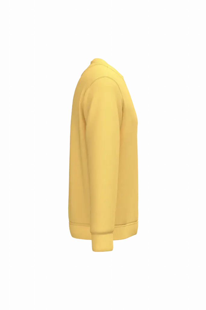 Ecologische uniseks sweater met ronde hals, pineapple — productfoto 35