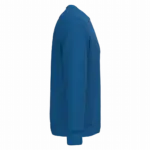 Ecologische uniseks sweater met ronde hals, sea blue — productfoto 38