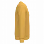 Ecologische uniseks sweater met ronde hals, sun yellow — productfoto 40