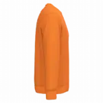 Ecologische uniseks sweater met ronde hals, tangerine — productfoto 41