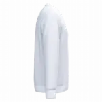 Ecologische uniseks sweater met ronde hals, white — productfoto 44