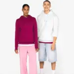 Ecologische uniseks sweater met capuchon — productfoto 2