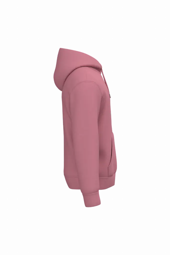 PS_NS401-S_ANTIQUEROSE - Hidalgo-werbeartikel Ecologische uniseks sweater met capuchon, antique rose — productfoto 7
