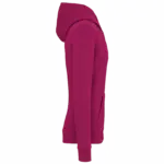 PS_NS401-S_CHERRYPURPLE - Hidalgo-werbeartikel Ecologische uniseks sweater met capuchon, cherry purple — productfoto 12