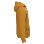 PS_NS401-S_CURCUMA - Hidalgo-werbeartikel Ecologische uniseks sweater met capuchon, curcuma — productfoto 14