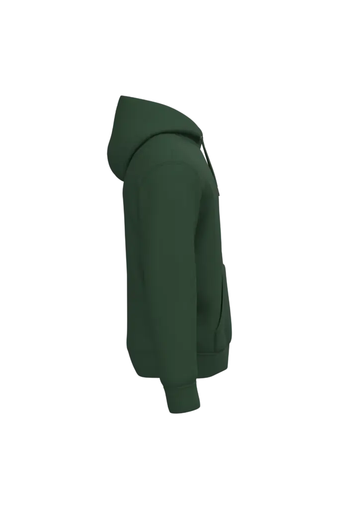 PS_NS401-S_FORESTGREEN - Hidalgo-werbeartikel Ecologische uniseks sweater met capuchon, forest green — productfoto 17