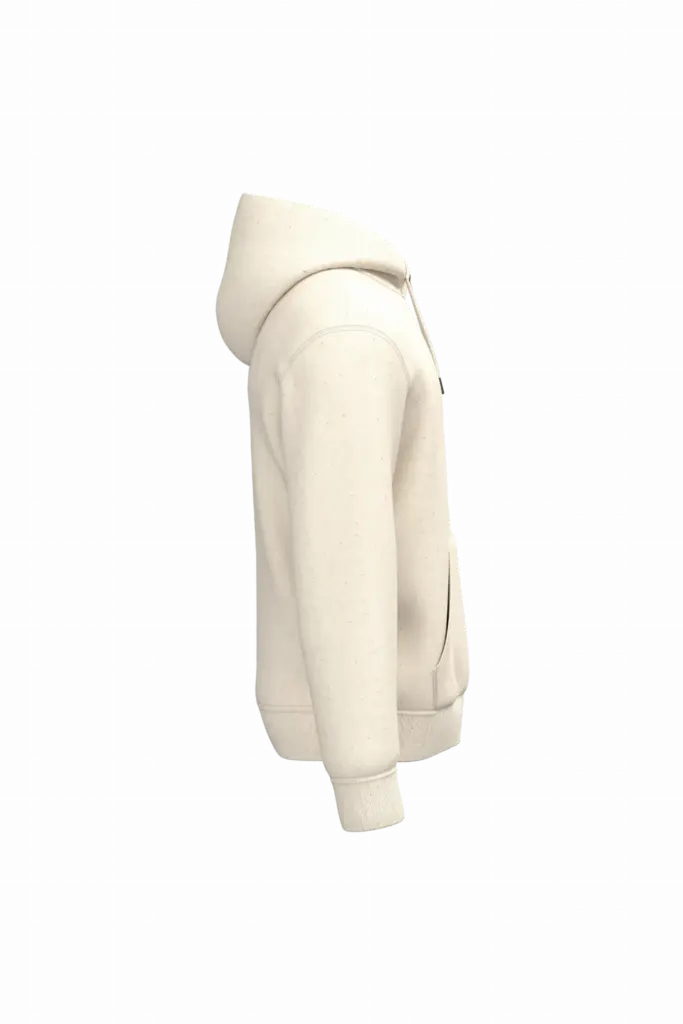 PS_NS401-S-2_RAWNATURAL - Hidalgo-werbeartikel Ecologische uniseks sweater met capuchon, raw natural — productfoto 36