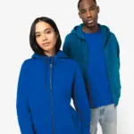 NS402-20_2025 - Hidalgo-werbeartikel Ecologisch uniseks sweatvest met capuchon