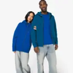 Ecologisch uniseks sweatvest met capuchon — productfoto 2