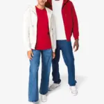 Ecologisch uniseks sweatvest met capuchon — productfoto 3