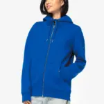Ecologisch uniseks sweatvest met capuchon — productfoto 4