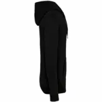 Ecologisch uniseks sweatvest met capuchon, black — productfoto 5