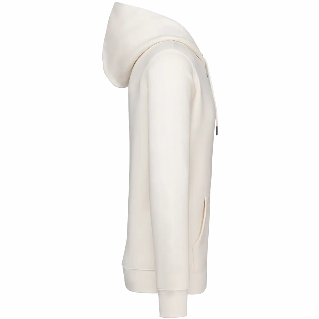 PS_NS402-S-2_IVORY - Hidalgo-werbeartikel Ecologisch uniseks sweatvest met capuchon, ivory — productfoto 8