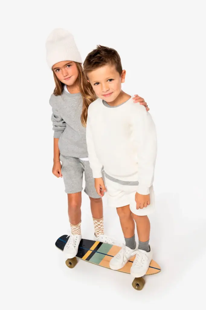 Ecologische kindersweater met ronde hals