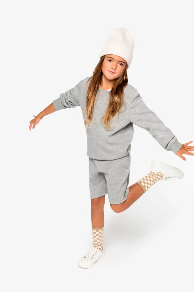 Ecologische kindersweater met ronde hals — productfoto 2