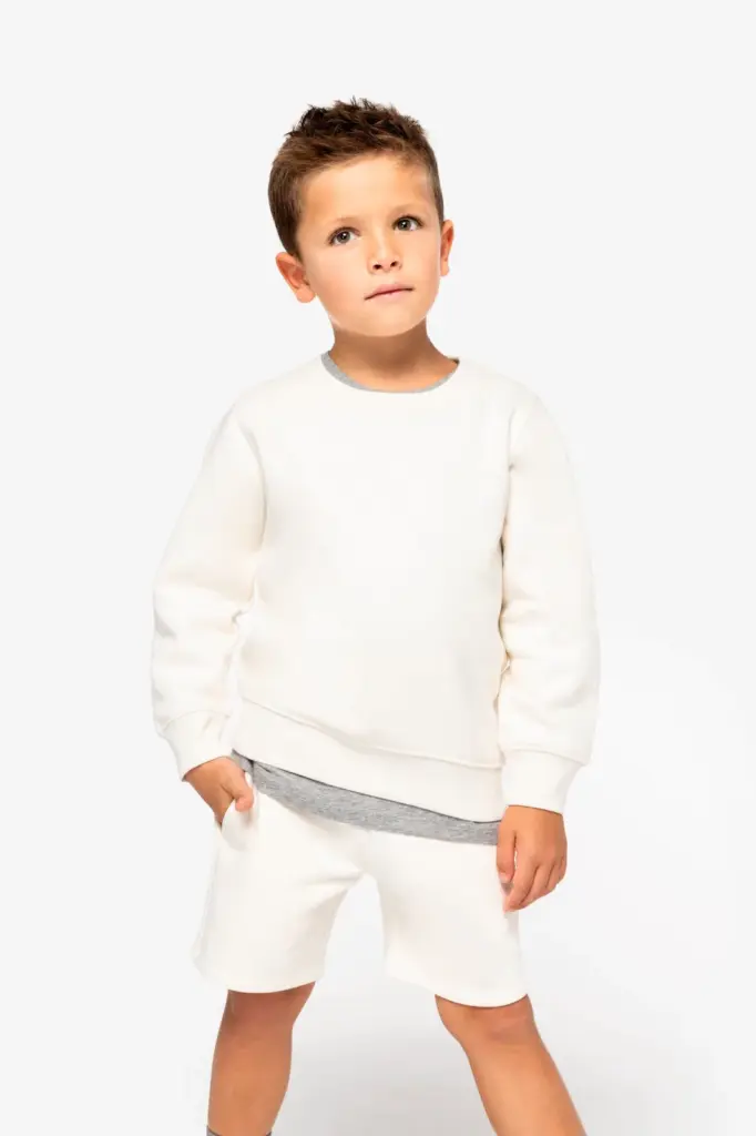Ecologische kindersweater met ronde hals — productfoto 3