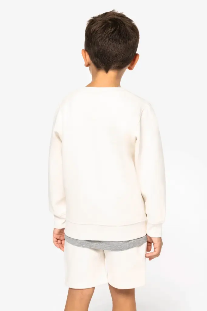 Ecologische kindersweater met ronde hals — productfoto 4