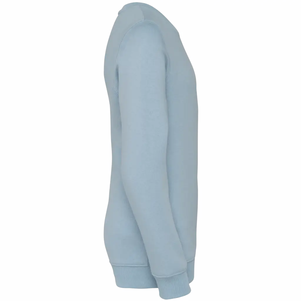 Ecologische kindersweater met ronde hals, aquamarine — productfoto 5